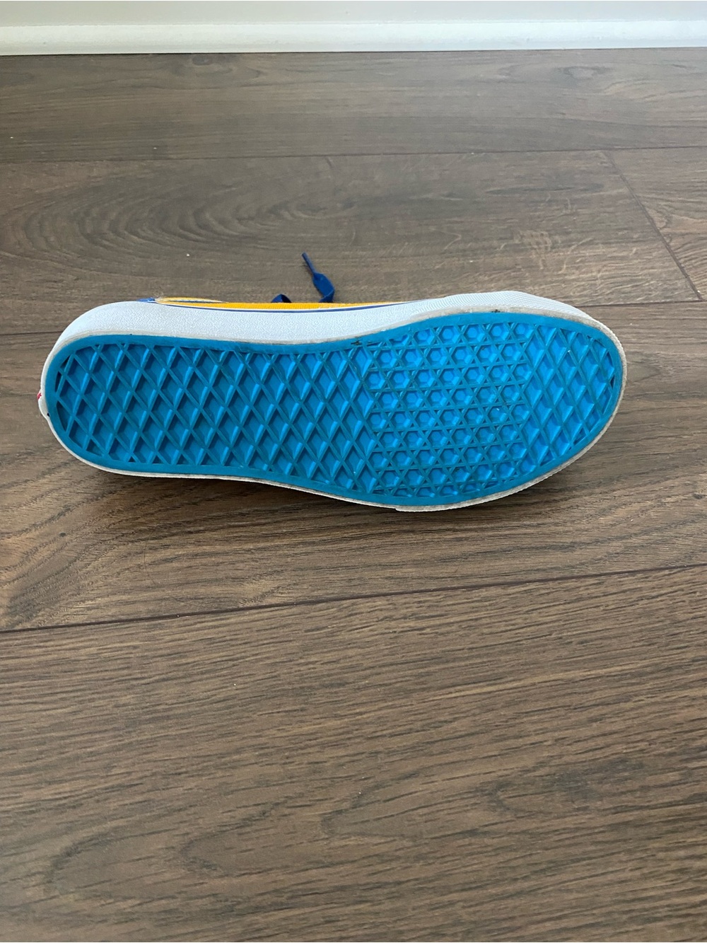 Vans NWOT Yellow & Blue Factory Team Low-Top Skate Shoe. Women’s 8, Men’s 6.5 - Picture 7 of 9